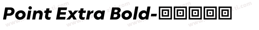 Point Extra Bold字体转换